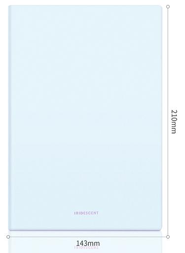 Блокнот Deli EN140LBLUE A5 210х143мм искусст. кожа 96л линейка мягкая обложка голубой фото 3