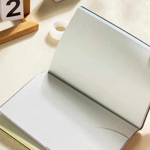 Блокнот Deli EN140LBLUE A5 210х143мм искусст. кожа 96л линейка мягкая обложка голубой фото 8