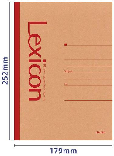 Тетрадь Deli 23215 B5 100л линейка ассорти фото 3