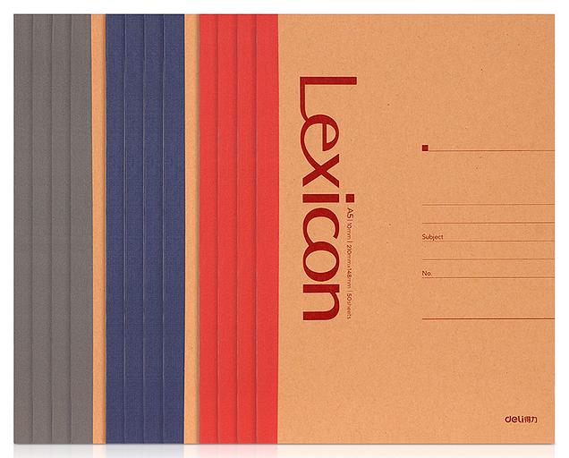 Тетрадь Deli 23210 A5 50л линейка ассорти фото 1