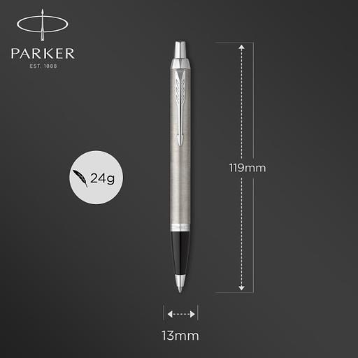 Ручка шариков. Parker IM Core (CW2150841) Stainless Steel CT M черн. черн. подар.кор.европод. фото 3