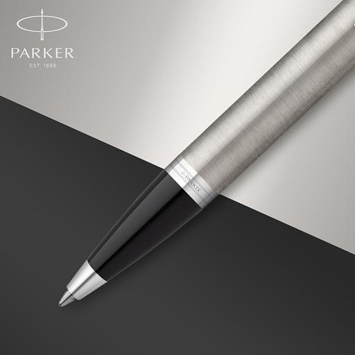 Ручка шариков. Parker IM Core (CW2150841) Stainless Steel CT M черн. черн. подар.кор.европод. фото 4