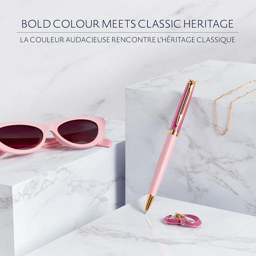 Ручка шариков. Waterman Hemisphere Colour Blocking (2179899) Pink GT M син. черн. подар.кор. фото 3