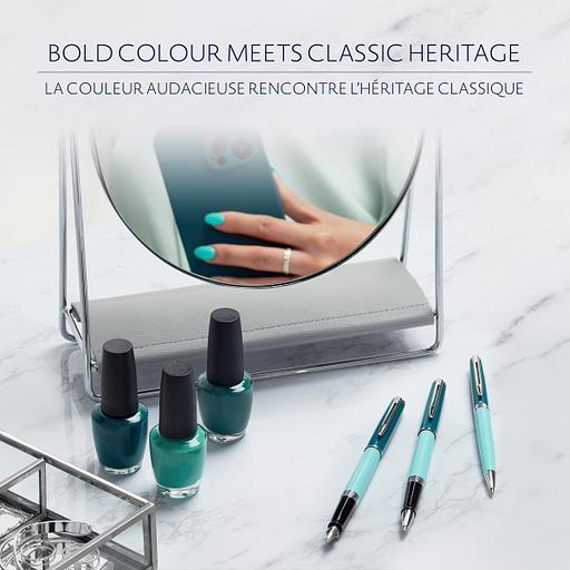 Ручка шариков. Waterman Hemisphere Colour Blocking (2190125) Green CT M син. черн. подар.кор. фото 5