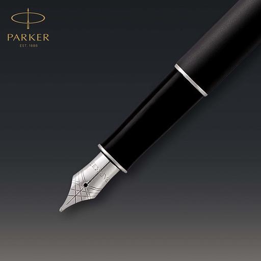 Ручка перьев. Parker Sonnet Core F529 (CW1931521) Matte Black CT F сталь нержавеющая подар.кор. фото 4
