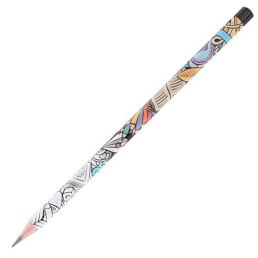 Набор карандашей ч/г Deli EU53300 Arti Graff 2B шестигран. тополь рисунок кор.европод. (12шт) фото 3