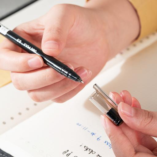 Ручка гелев. Deli MaX EG62-BK черн d=0.5мм черн. черн. фото 5