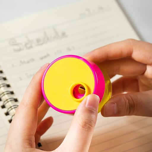 Точилка для карандашей ручная Deli EH558 1 отверстие пластик ассорти фото 8