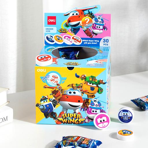 Ластик Deli EH318 Super Wings 30х10мм ассорти фото 3