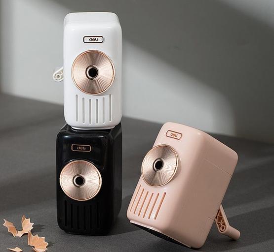 Точилка для карандашей механическая Deli E71165A 1 отверстие пластик ассорти фото 2