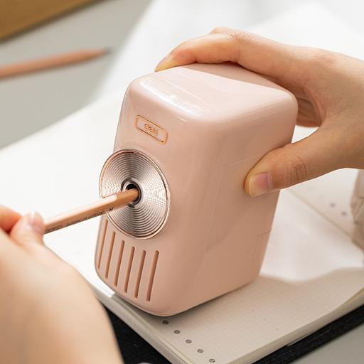 Точилка для карандашей механическая Deli E71165A 1 отверстие пластик ассорти фото 7