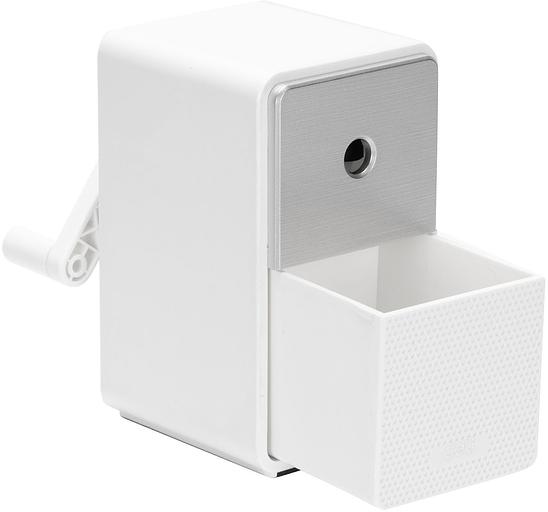 Точилка для карандашей механическая Deli 71160White 1 отверстие пластик белый фото 4