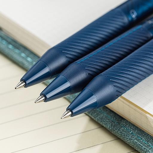 Ручка гелев. автоматическая Deli Geni EG80-BL синий d=0.7мм син. черн. 1стерж. фото 3