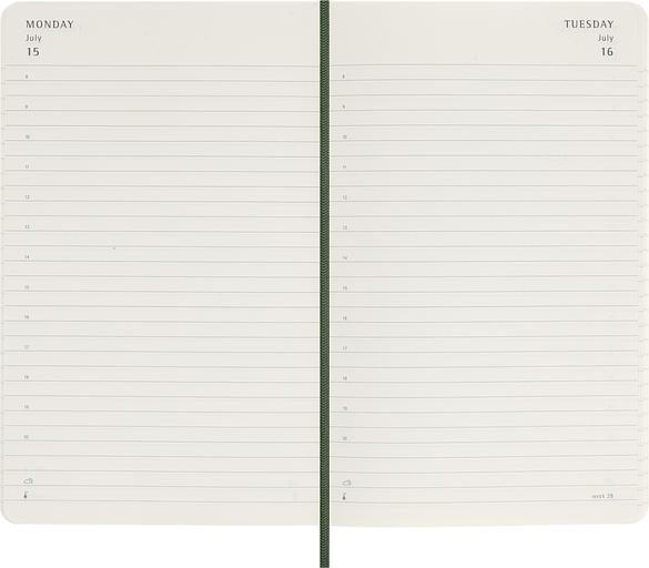 Ежедневник Moleskine CLASSIC SOFT Large 130х210мм 400стр. мягкая обложка зеленый фото 3