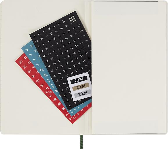 Еженедельник Moleskine CLASSIC SOFT WKNT Large 130х210мм датир.12мес 144стр. мягкая обложка зеленый фото 5