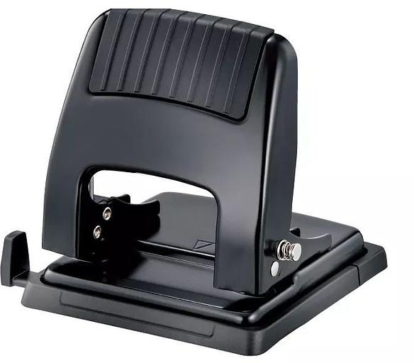 Дырокол Kw-Trio 09665BLACK макс.:30лист. металл черный отв.:2 с линейкой фото 1