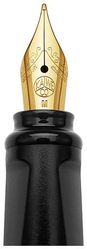 Ручка перьев. Moleskine Kaweco (KAWFOUNTPENMBK) черн M сталь нержавеющая/позолота син. черн. подар.кор. фото 5