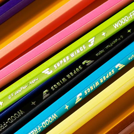 Карандаши цв. Deli EC126-24 Super Wings шестигран. пластик кор.европод. (24шт) фото 4