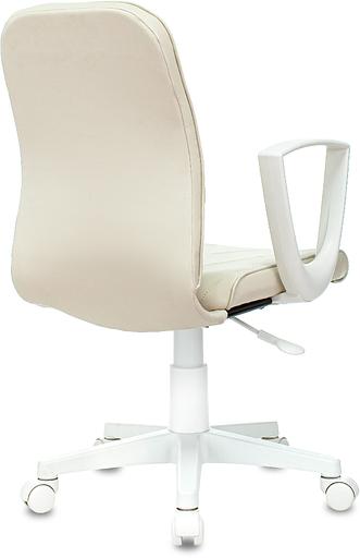 Кресло Бюрократ CH-W327 слоновая кость OR-10 эко.кожа крестов. пластик пластик белый фото 4