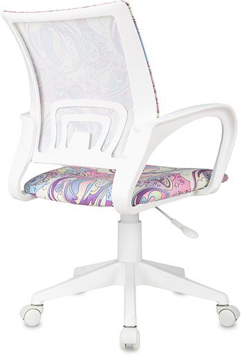 Кресло детское Бюрократ BUROKIDS 1 W мультиколор луна розовая крестов. пластик пластик белый фото 4