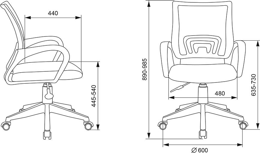 Кресло детское Бюрократ BUROKIDS 1 W фиолетовый Sticks 08 крестов. пластик пластик белый фото 6