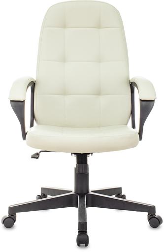 Кресло руководителя Бюрократ CH 002 слоновая кость OR-10 эко.кожа крестов. пластик фото 2