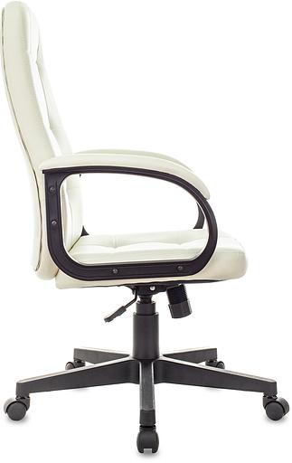 Кресло руководителя Бюрократ CH 002 слоновая кость OR-10 эко.кожа крестов. пластик фото 3