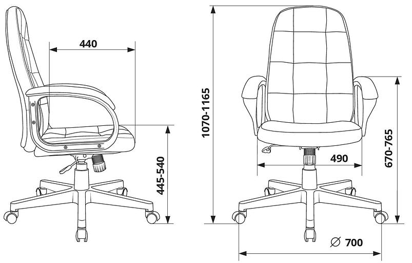 Кресло руководителя Бюрократ CH 002 слоновая кость OR-10 эко.кожа крестов. пластик фото 7
