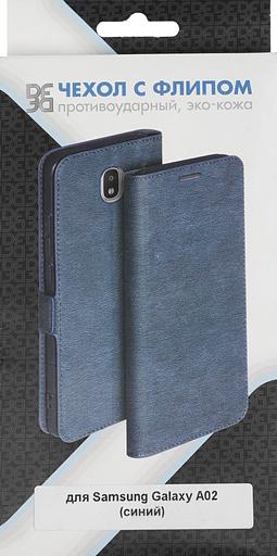 Чехол (флип-кейс) DF для Samsung Galaxy A02 sFlip-85 синий (DF SFLIP-85 (BLUE)) фото 8