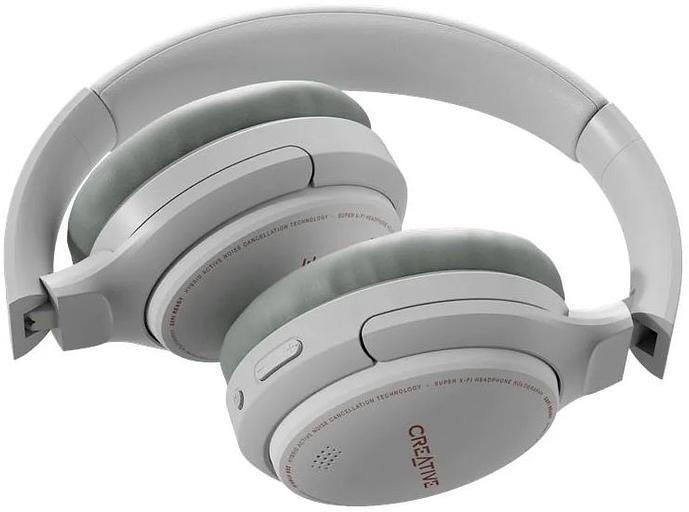 Гарнитура мониторные Creative Zen Air Hybrid 1.2м белый беспроводные bluetooth оголовье (51EF1010AA000) фото 4