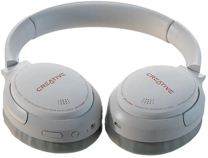 Гарнитура мониторные Creative Zen Air Hybrid 1.2м белый беспроводные bluetooth оголовье (51EF1010AA000) фото 5