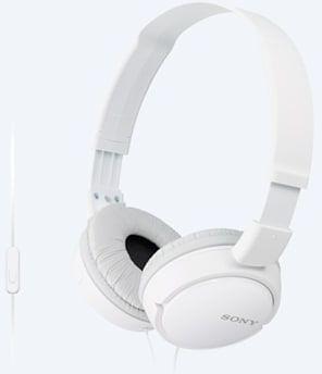 Гарнитура накладные Sony MDR-ZX110AP 1.2м белый проводные оголовье фото 2