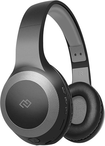 Гарнитура накладные Digma BT-15 черный/серый беспроводные bluetooth оголовье (BT-15BG) фото 1