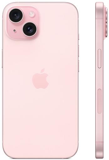 Смартфон Apple A3090 iPhone 15 128Gb розовый моноблок 3G 4G 1Sim 6.1" iOS 17 802.11 a/b/g/n/ac/ax NFC GPS фото 2