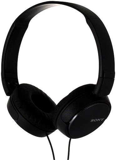 Гарнитура накладные Sony MDR-ZX310AP 1.2м черный проводные оголовье фото 1