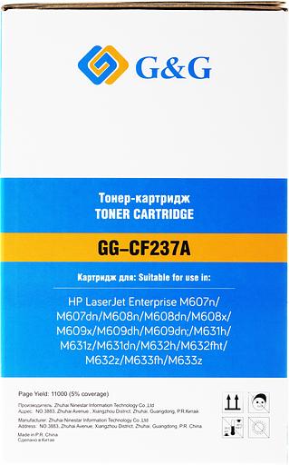 Картридж лазерный G&G GG-CF237A черный (11000стр.) для HP LJ M607n/M608n/M608dn/M609x/M631h/M631z/M632h фото 2