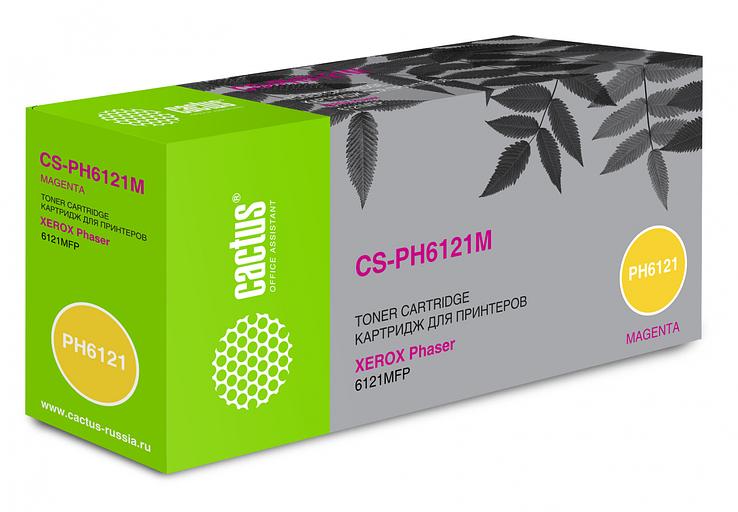 Картридж лазерный Cactus CS-PH6121M 106R01474 пурпурный (2600стр.) для Xerox Phaser 6121/6121mfp/6121MFPD фото 1