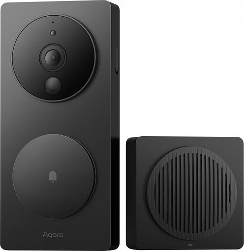 Видеозвонок Aqara Smart Video Doorbell G4 черный фото 1