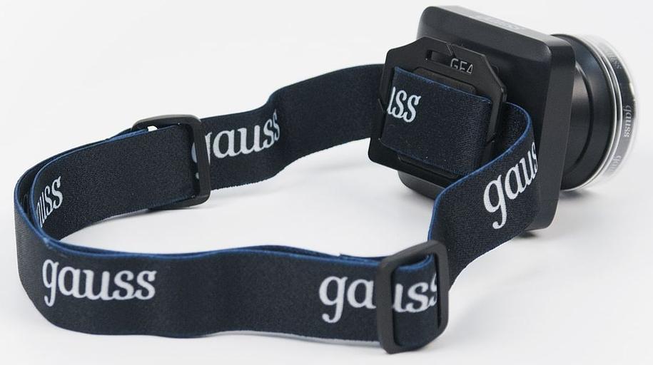 Фонарь налобный Gauss GFL401 черный 5Вт лам.:светодиод. (GF401) фото 2