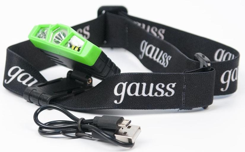 Фонарь налобный Gauss GFL406 черный 5Вт лам.:светодиод. (GF406) фото 4