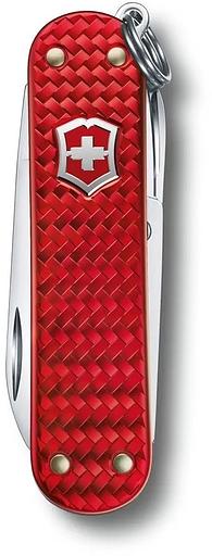 Нож перочинный Victorinox Classic Precious Alox (0.6221.401G) 58мм 5функц. красный подар.коробка фото 2