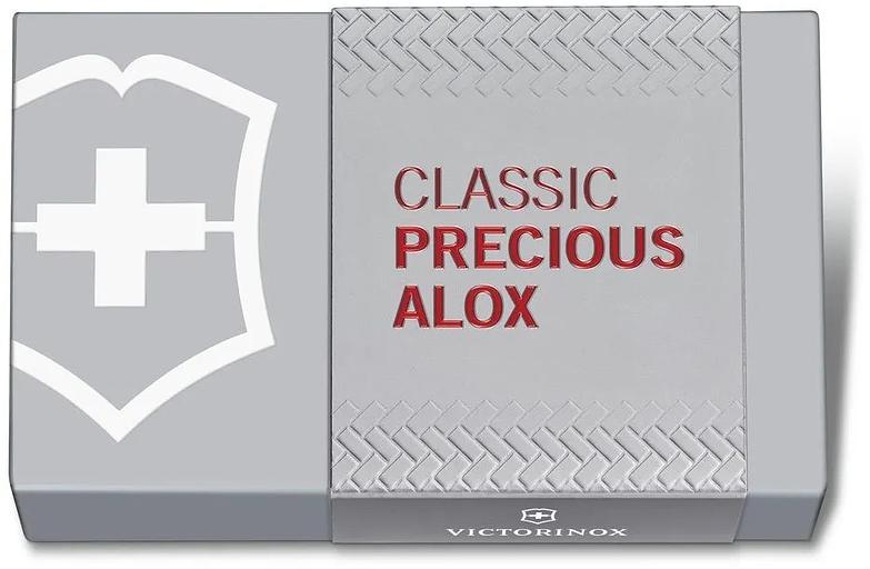 Нож перочинный Victorinox Classic Precious Alox (0.6221.401G) 58мм 5функц. красный подар.коробка фото 4