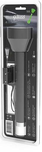 Фонарь ручной Gauss GFL201 черный 5.5Вт лам.:светодиод. (GF201) фото 3