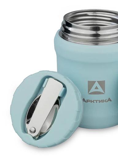 Термос для еды Арктика 311-500 0.5л. голубой картонная коробка (311-500/BLUE) фото 3