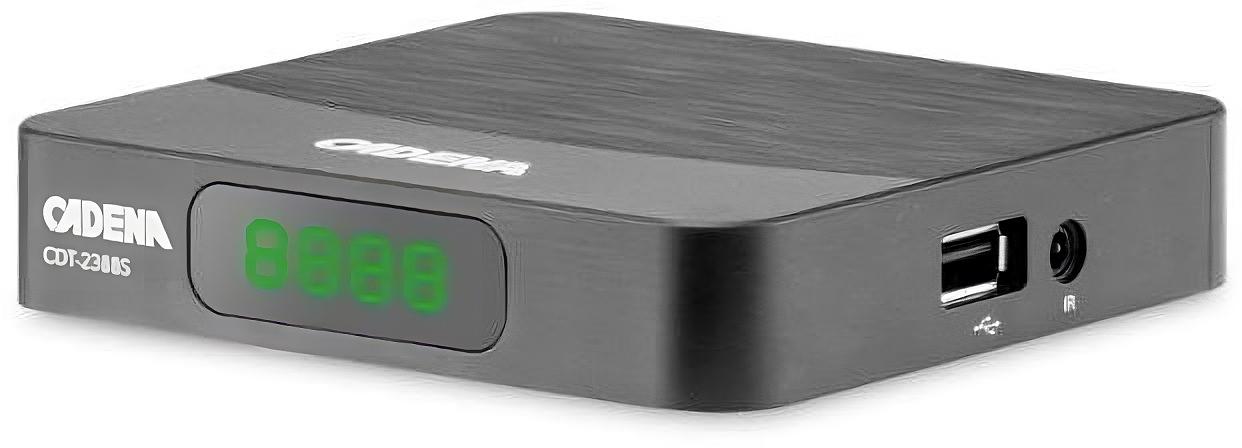 Ресивер DVB-T2 Cadena CDT-2311 MINI черный фото 1