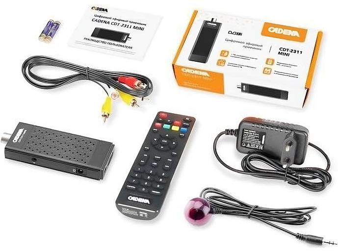 Ресивер DVB-T2 Cadena CDT-2311 MINI черный фото 3