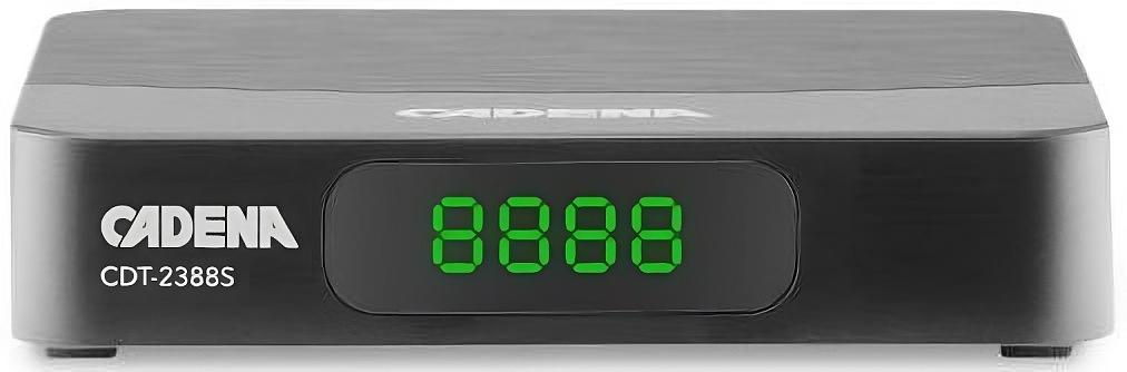 Ресивер DVB-T2 Cadena CDT-2388S черный фото 1