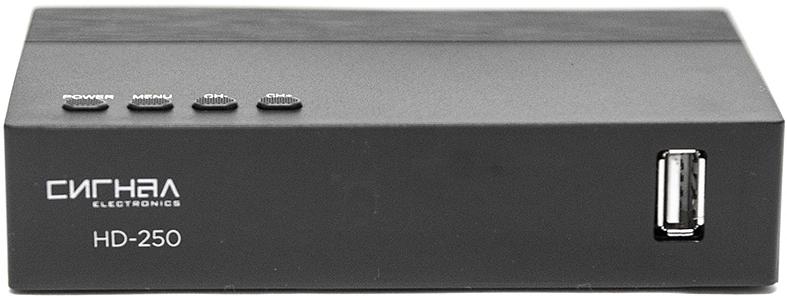 Ресивер DVB-T2 Сигнал Эфир HD-250 черный фото 1