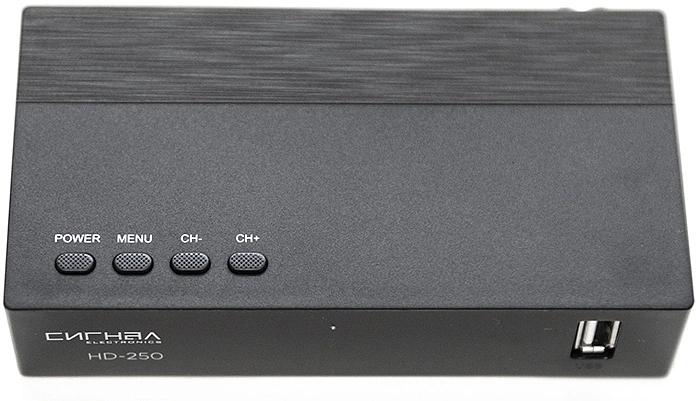 Ресивер DVB-T2 Сигнал Эфир HD-250 черный фото 3