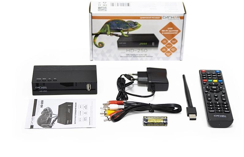Ресивер DVB-T2 Сигнал Эфир HD-250 черный фото 5